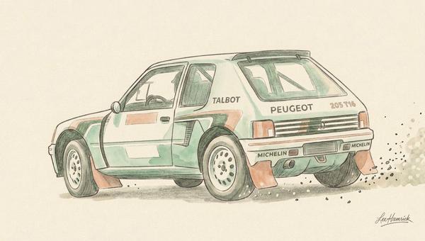 Peugeot 205 T16, Group B World Rally Championship, 1985-1986 season.
