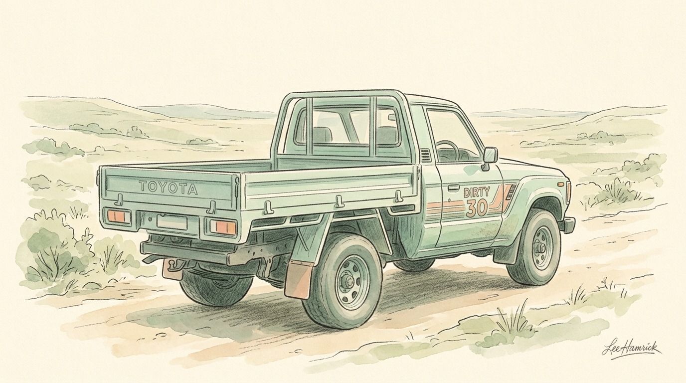 Shauno's OG Dirty 30 Toyota Land Cruiser 60 Series ute build.