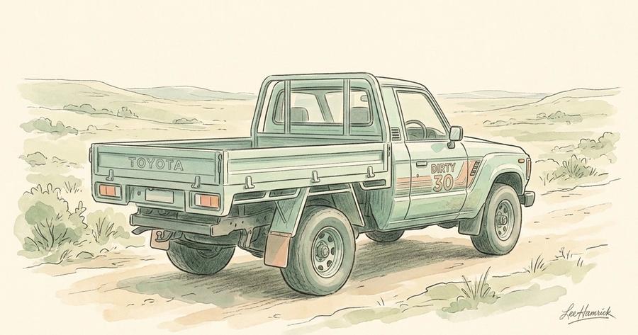 Shauno's OG Dirty 30 Toyota Land Cruiser 60 Series ute build.