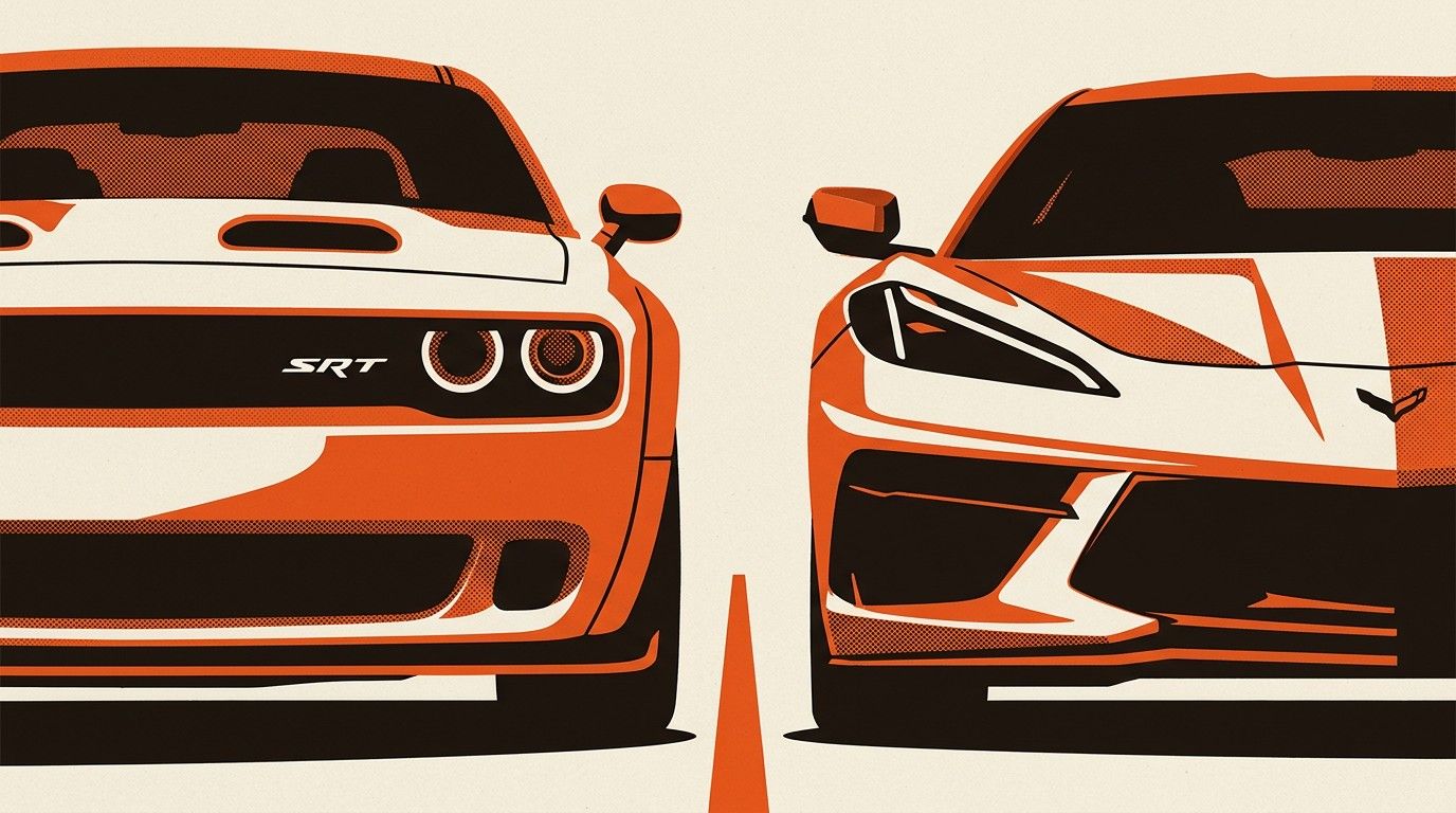 Hellcat vs C8 Corvette: Two Very Different Answers to the Same Question