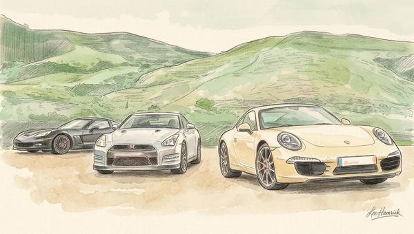 Battle of the Titans: Chevrolet Corvette vs. Porsche 911 vs. Nissan GT-R