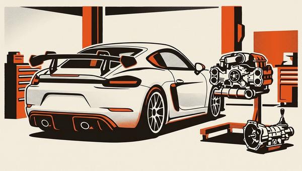 718 Cayman GT4 RS manual swap build project.