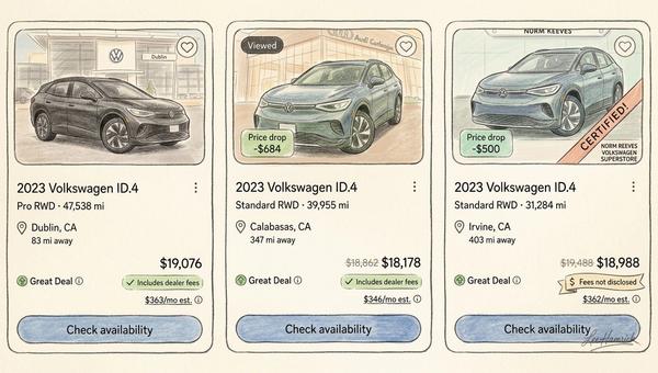 Some EV prices are collapising