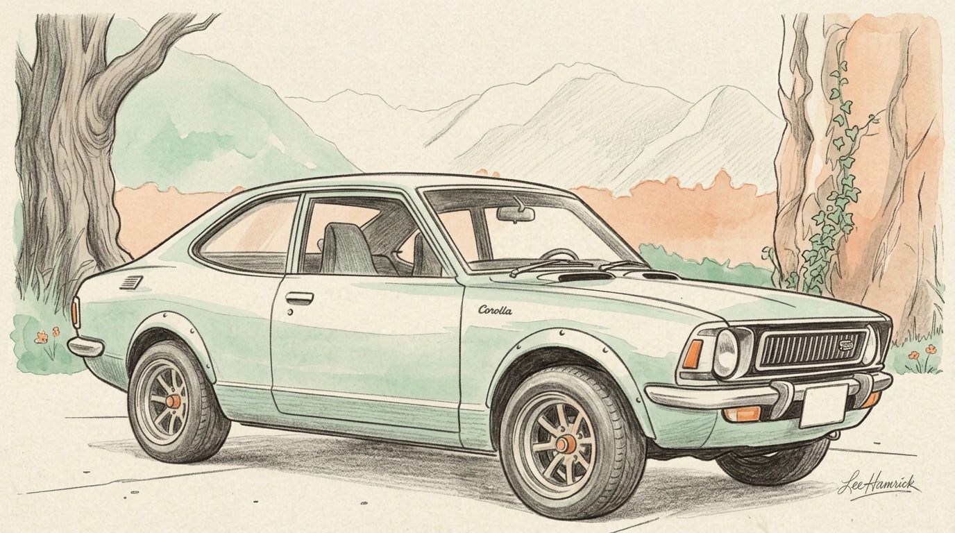 1972 Toyota Corolla restomod build.