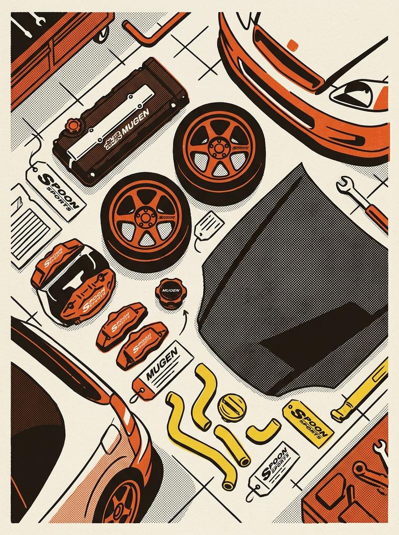 Golden Era Honda Parts Haul: Spoon, Mugen, Recaro, and the Good Stuff Going Into an EK Civic Build