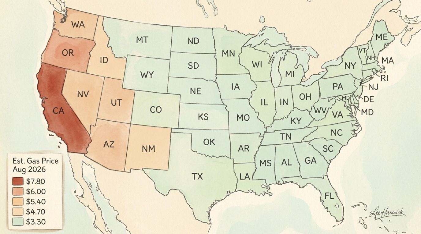 Pump Prices 2026–2027: Why the Rest of the Country Gets Relief While California Pays More