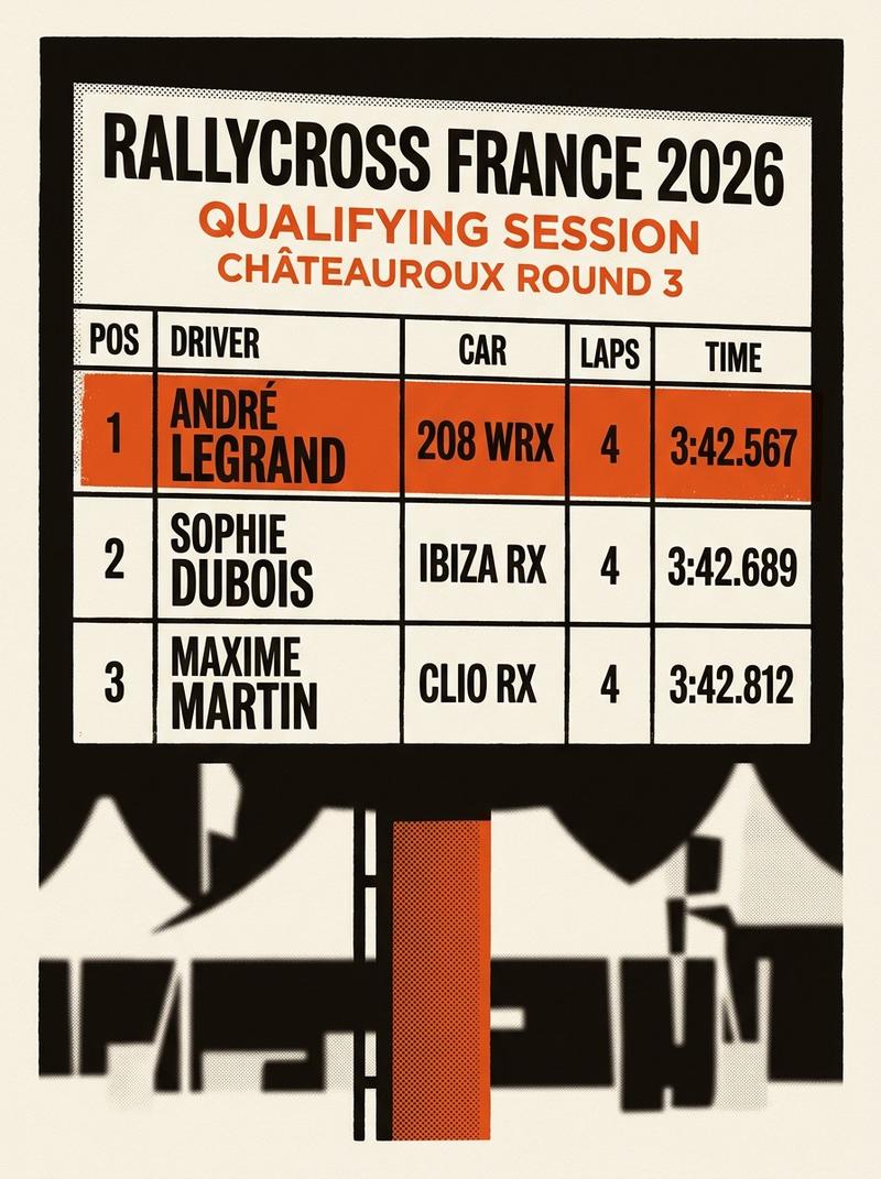 Pole Position at Châteauroux: What Rallycross France's Third Round Tells Us About the 2026 Season