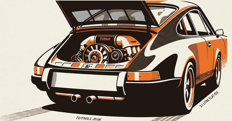 Tuthill 911K, based on a 1970 Porsche 911 shell.