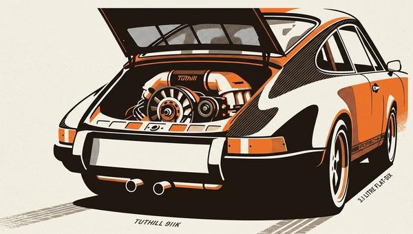 Tuthill 911K, based on a 1970 Porsche 911 shell.