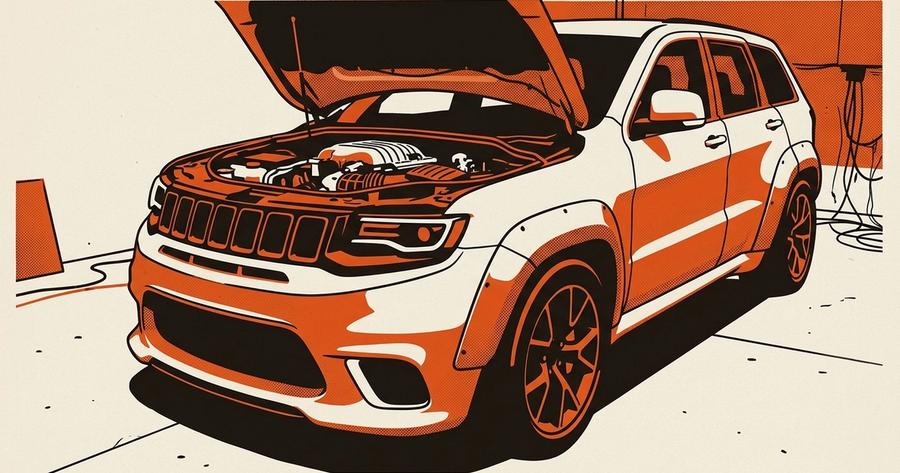 Demon-swapped widebody Jeep Grand Cherokee Trackhawk build.