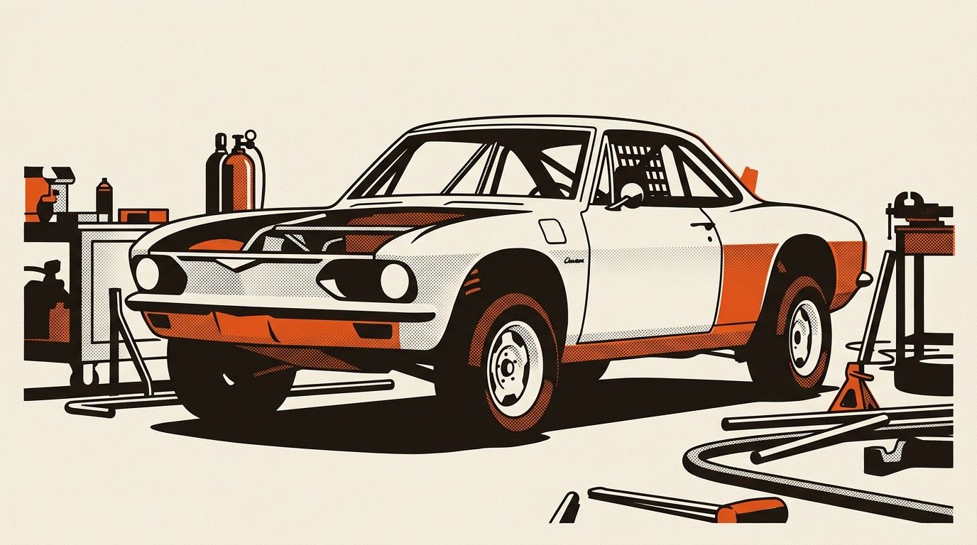 Sweet Caroline Corvair Baja racer.
