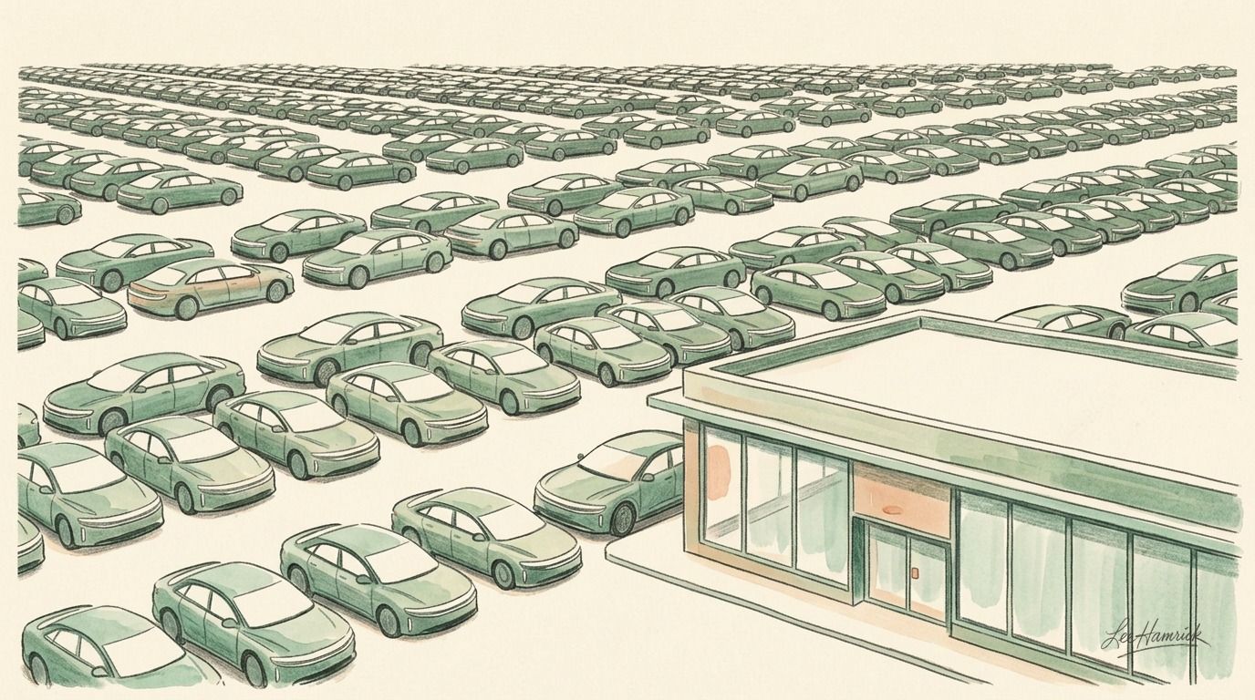 Lucid's $1.47B Inventory Collapse Proves Luxury-Only EV Strategy Is Broken
