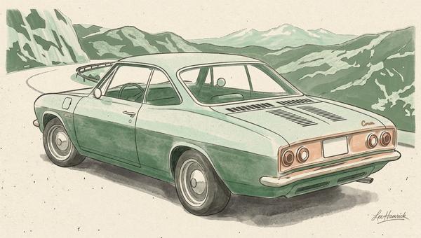 'Just For Kicks' 1966 Chevy Corvair restomod.