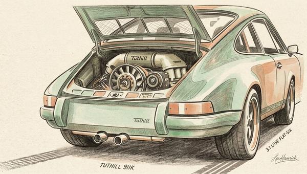 Tuthill 911K, based on a 1970 Porsche 911 shell.