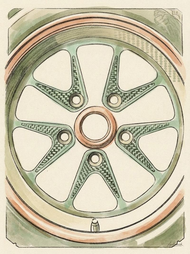 Tuthill 911K carbon fiber Fuchs-style wheel.