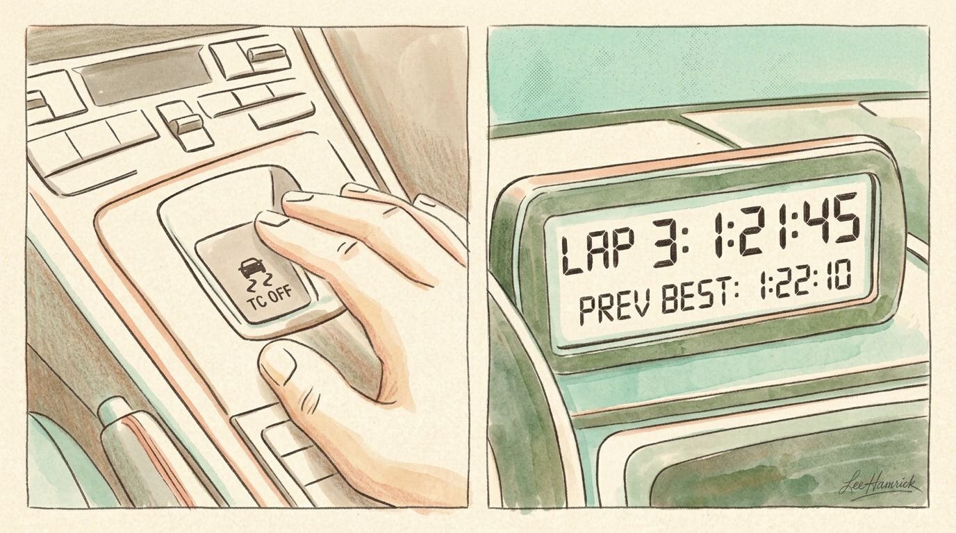 Want Faster Lap Times? Try Leaving Traction Control On