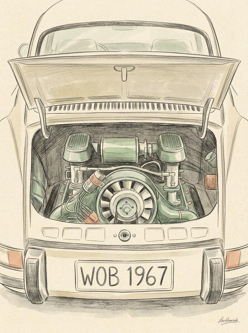 Tuthill 911K air-cooled 3.1-liter flat-six engine.