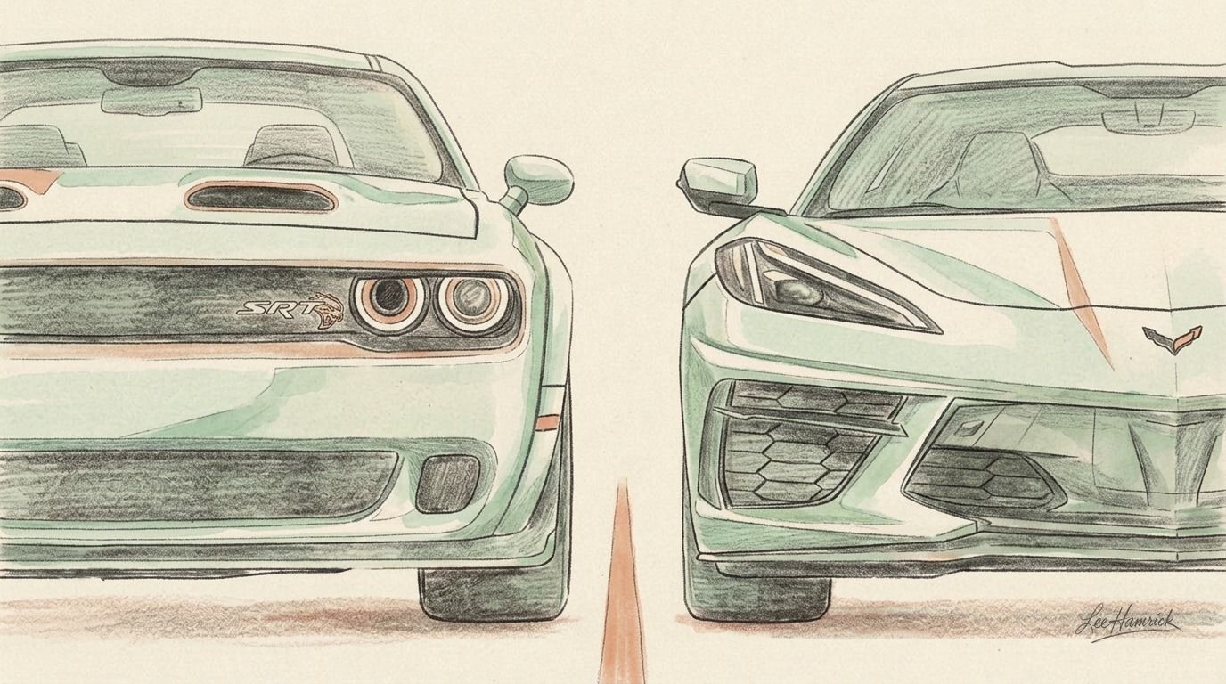 Hellcat vs C8 Corvette: Two Very Different Answers to the Same Question