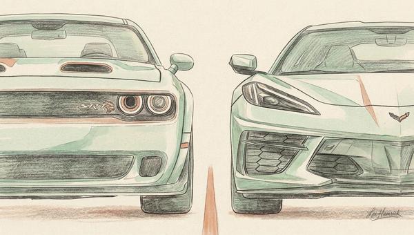 Hellcat vs C8 Corvette: Two Very Different Answers to the Same Question