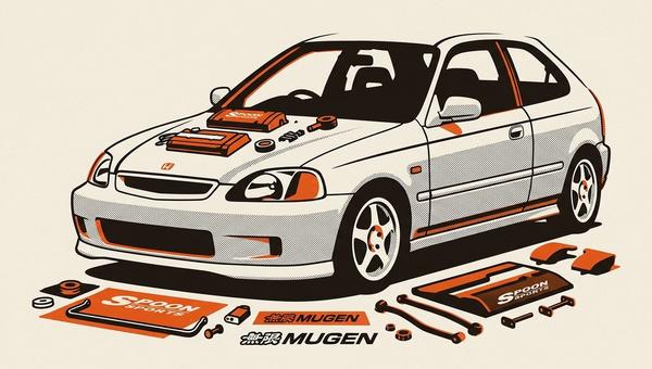 Golden Era Honda Parts Haul: Spoon, Mugen, Recaro, and the Good Stuff Going Into an EK Civic Build