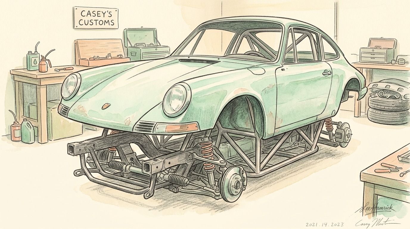 Casey's Customs Miata-chassis Porsche 911 body swap build.