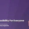 Course card for Accessibility for Everyone by Amy Kapernick.