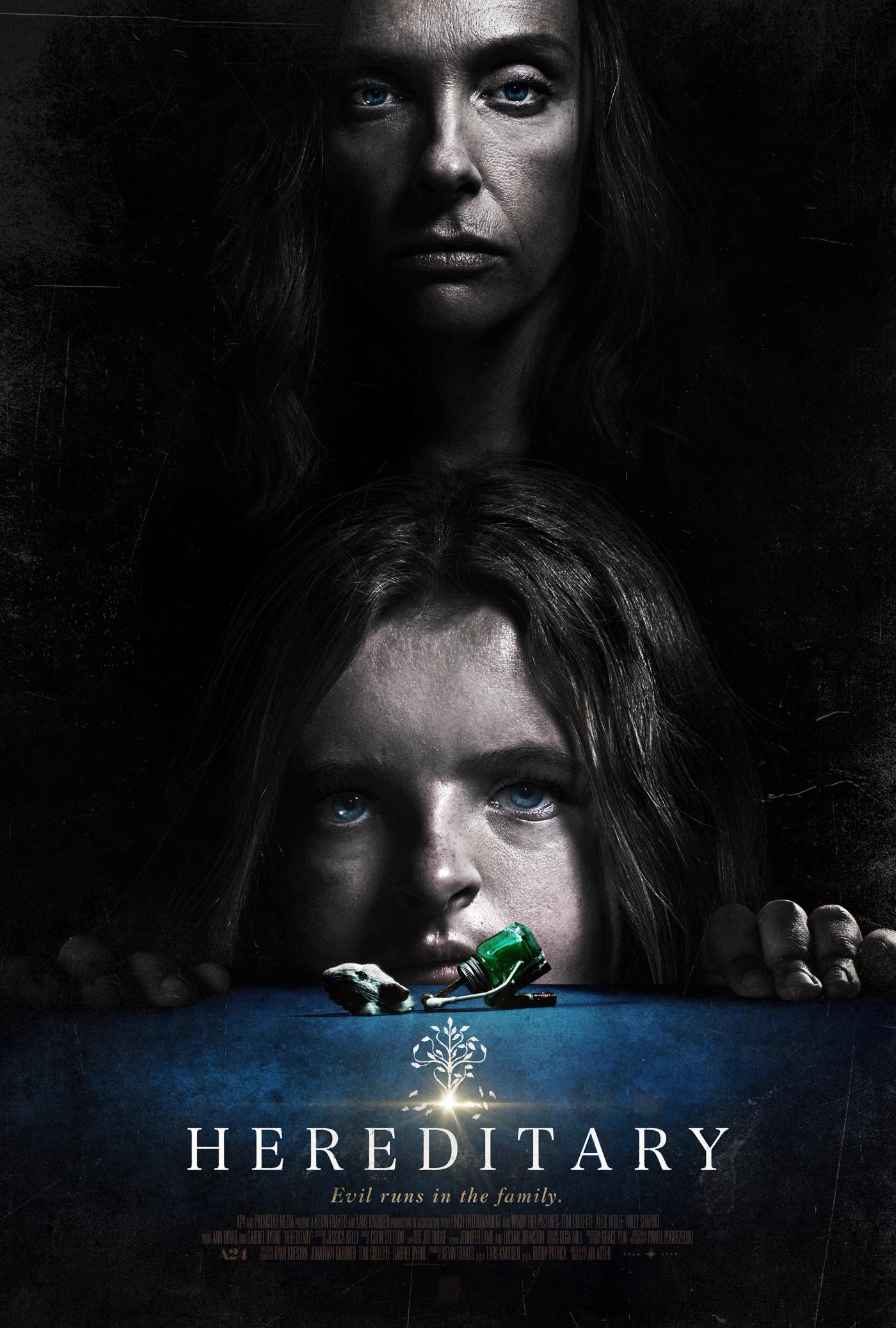 Poster film Hereditary 2018, horor keluarga Amerika karya Ari Aster tentang kutukan turun-temurun