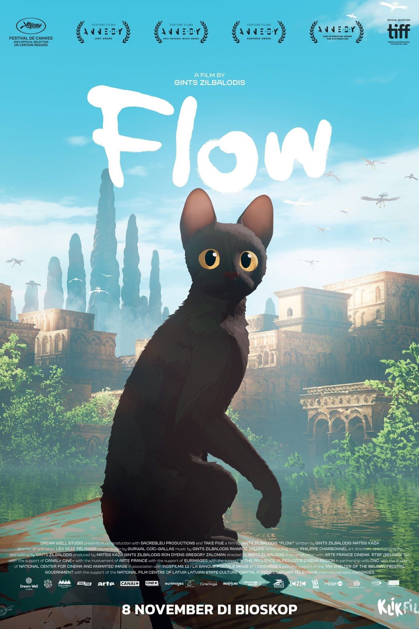 Flow (2024): animasi tanpa dialog pemenang oscar, dan Kisah Studio Indie Latvia di Baliknya
