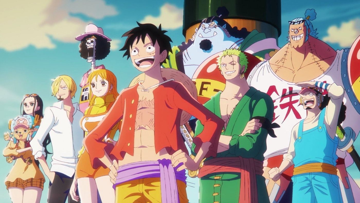 Key visual anime One Piece terkait Saga Sky Island