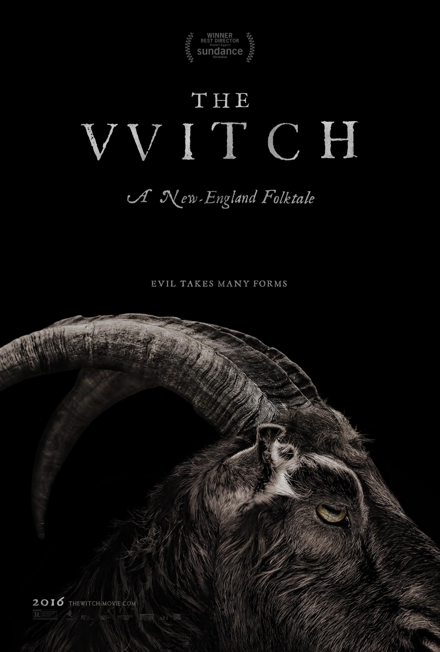 Poster film The Witch 2015, folk horror Amerika berlatar abad ke-17 tentang keluarga dan hutan