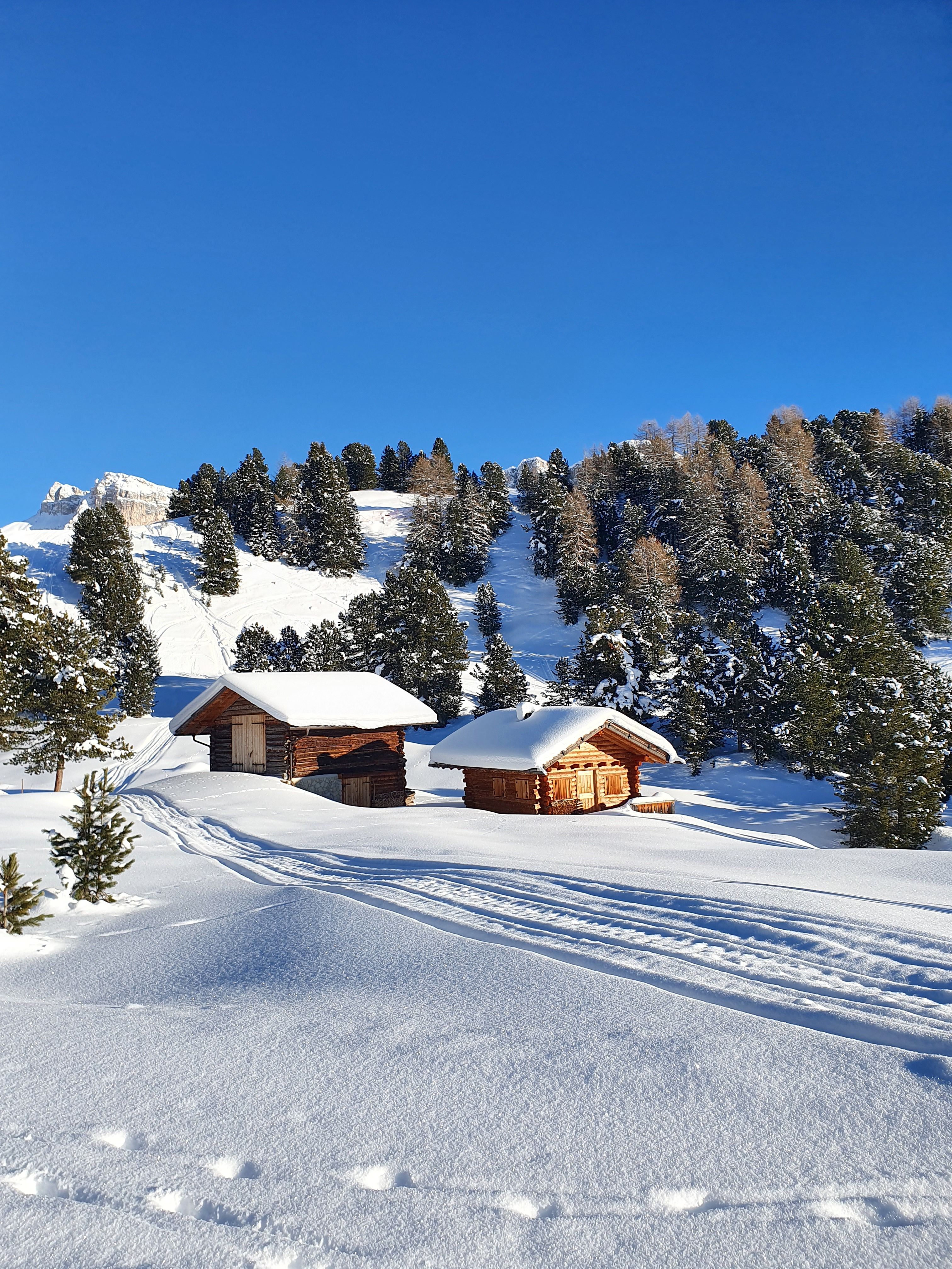 Garni Cir view towards the Saslong ski run