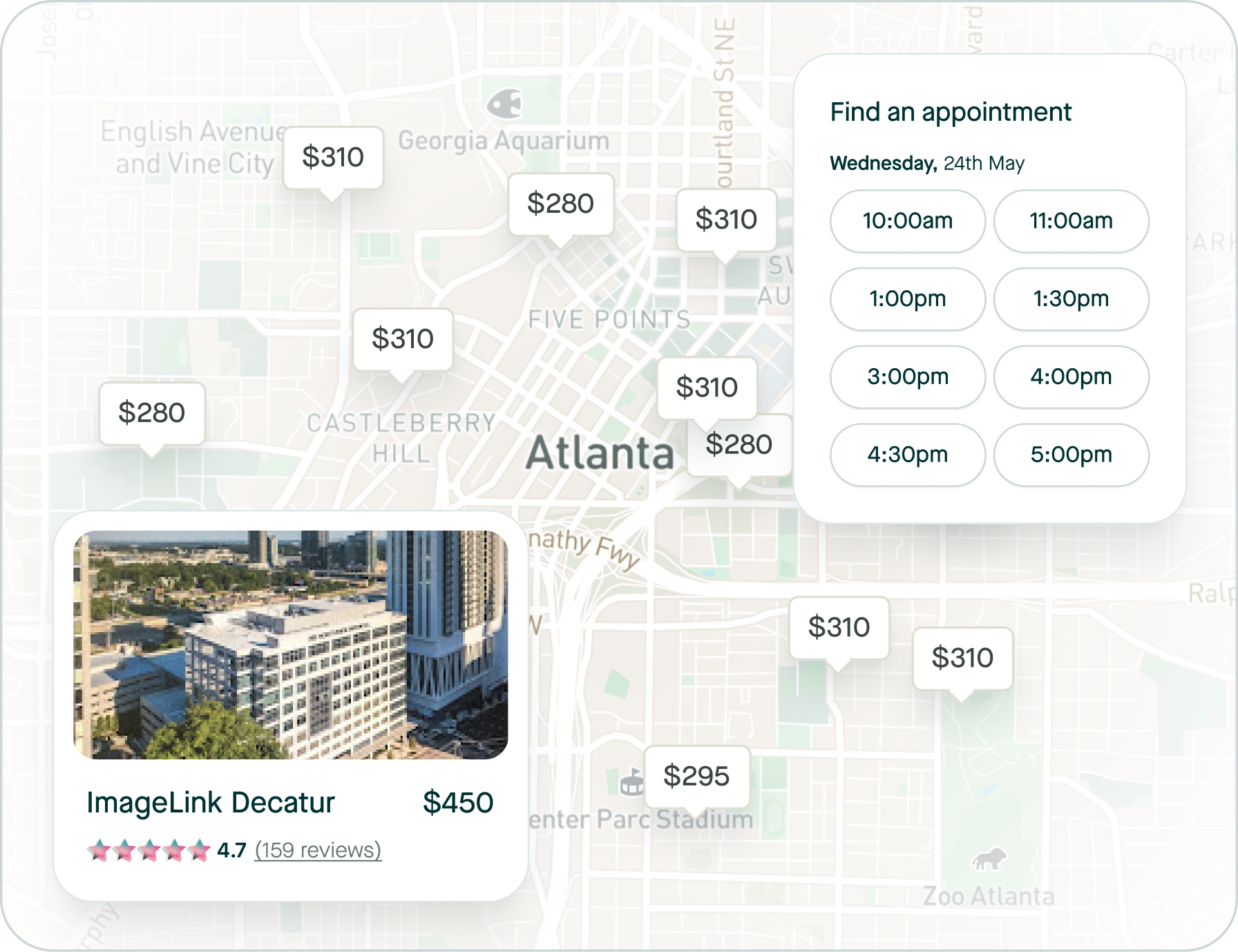 Find and book your scan