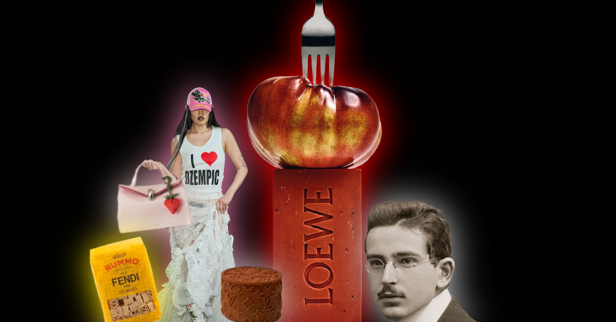 Why is fashion eating food while the rest of the world stops?