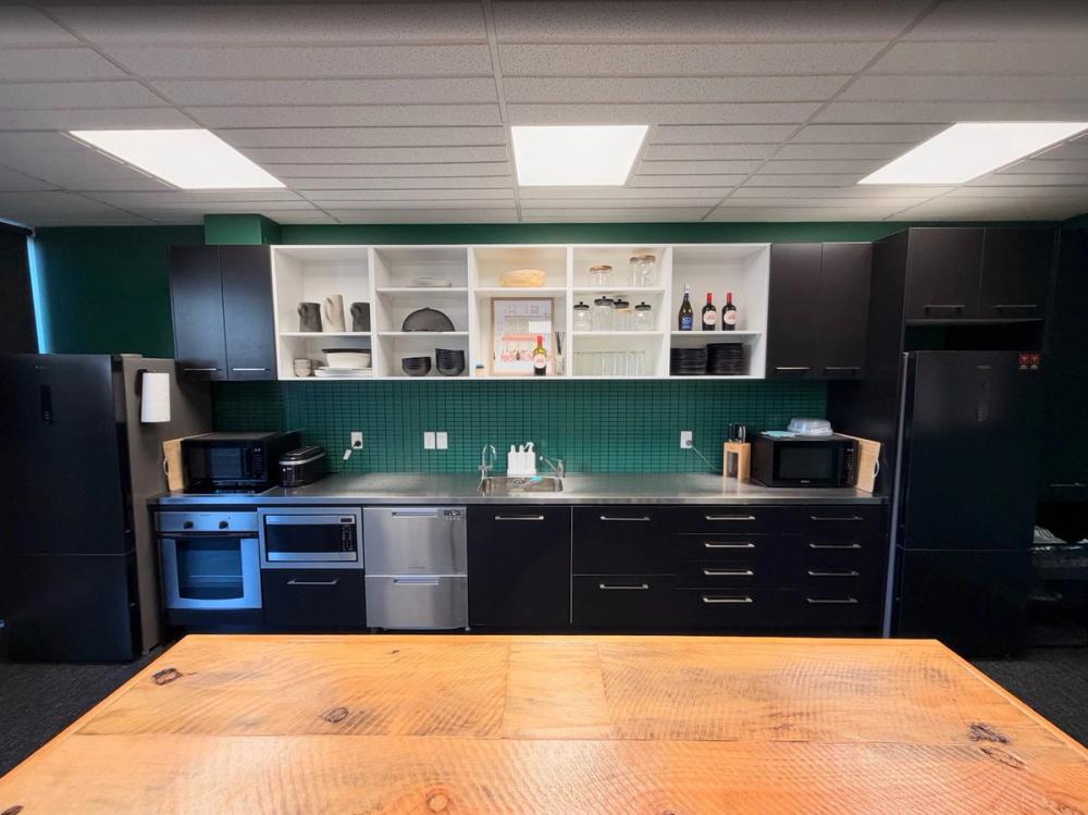The kitchen at the attn:seeker office