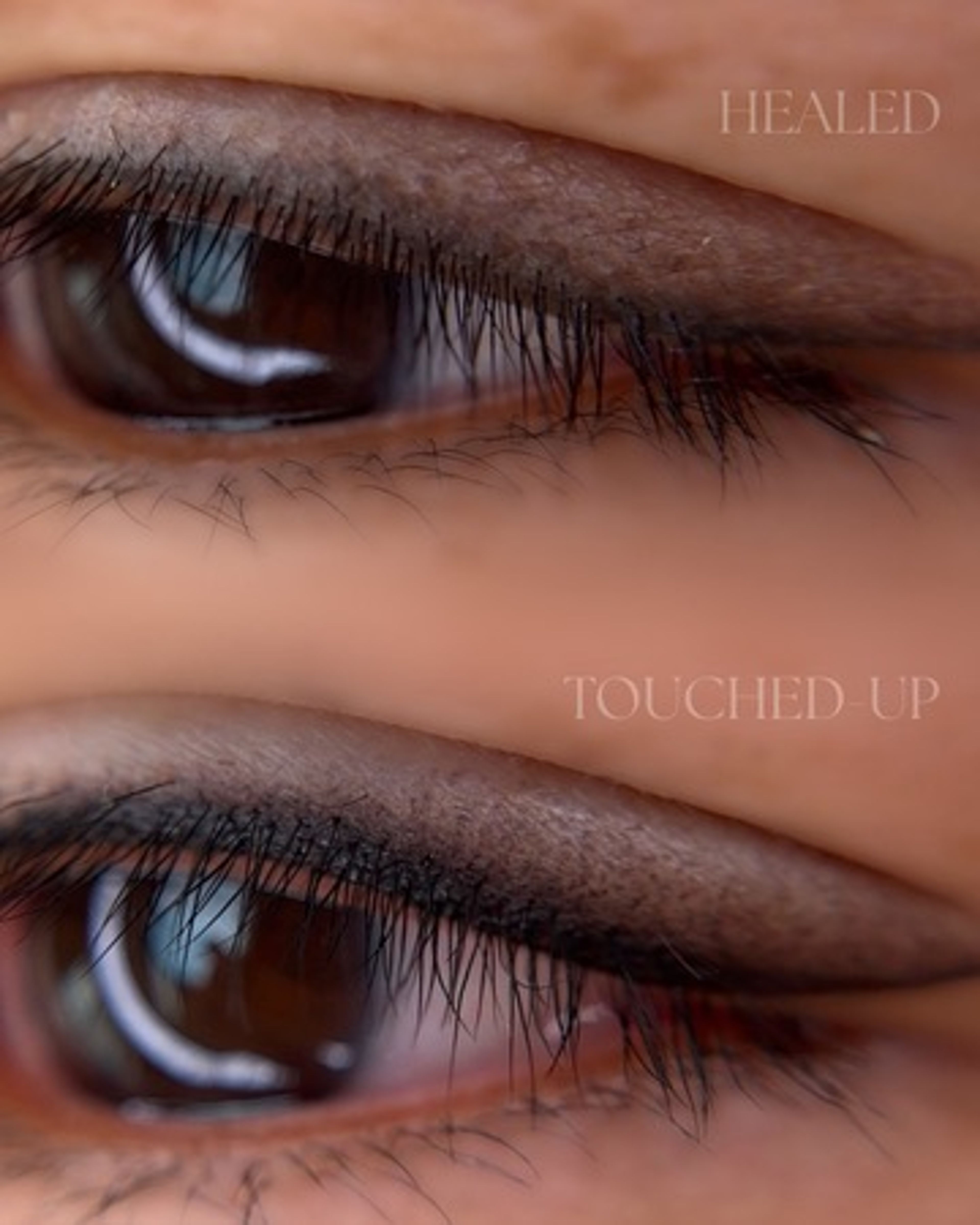 Before and After Shaded Eyeliner done by Alexa Nika (@bostonbrowsociety) at MOKO Beauty