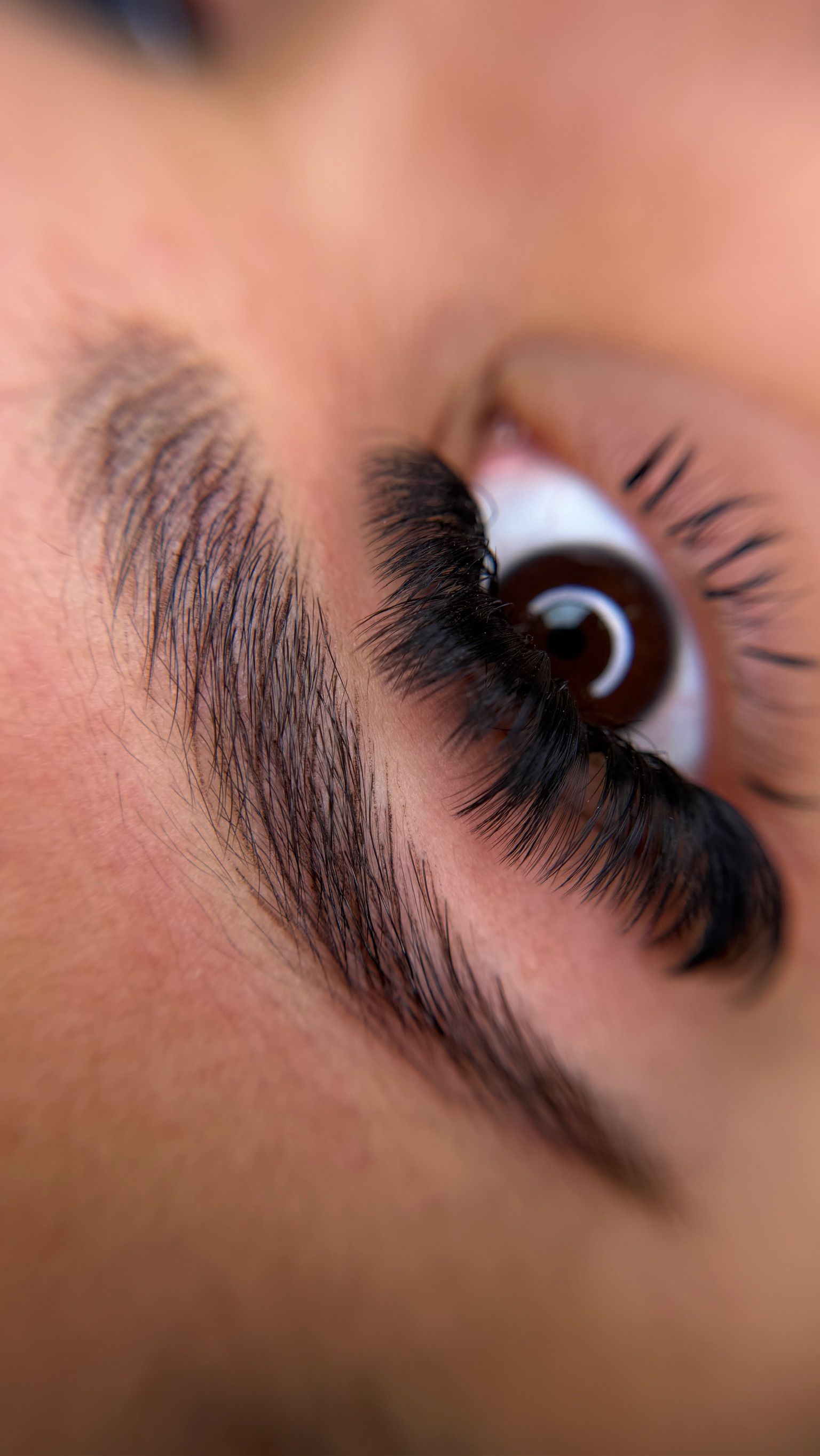 Up close photo of Nano Brow freshly done.