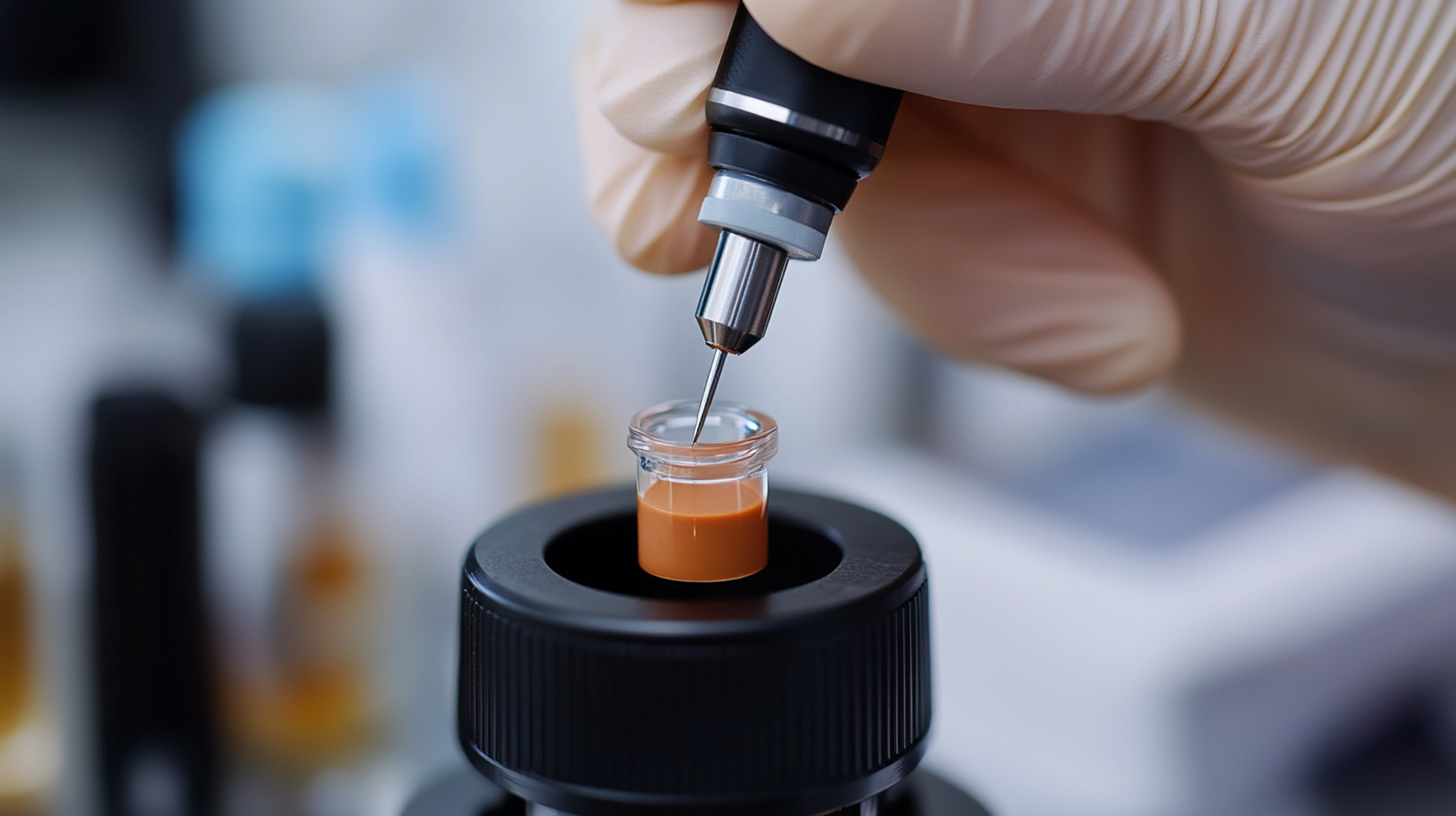 Areola Repigmentation Machine and pigment close-up.