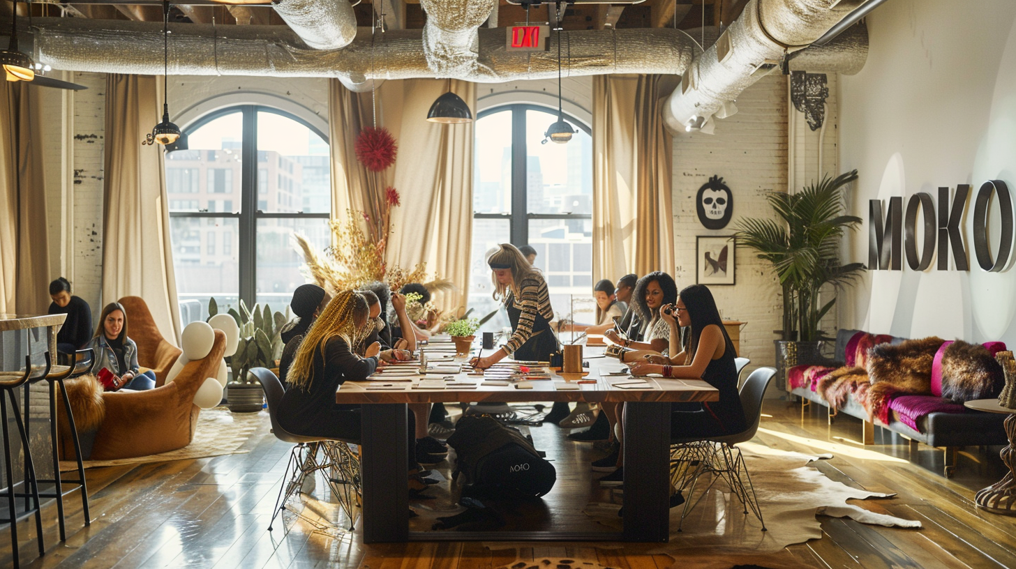 PMU training session at MOKO DOJO studio