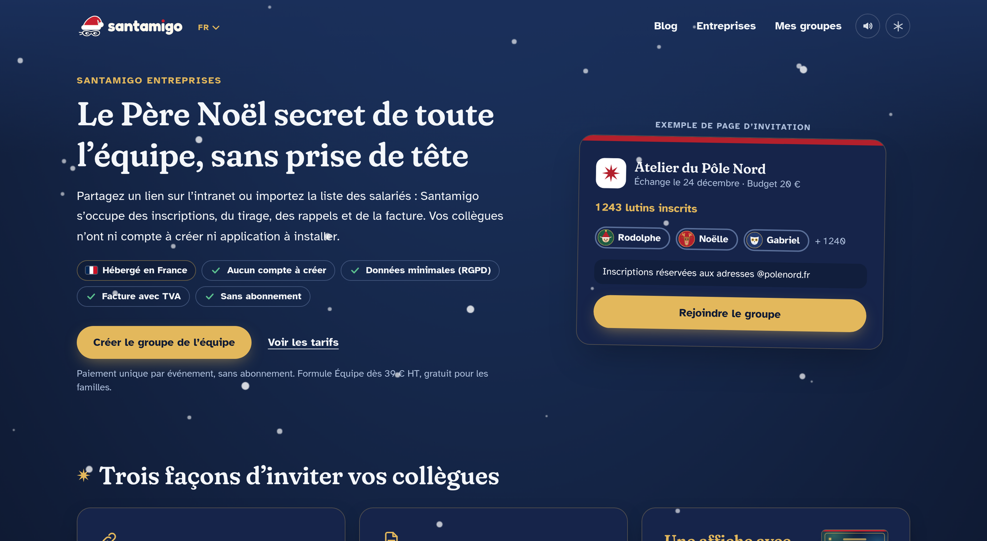 Santamigo, offre entreprises