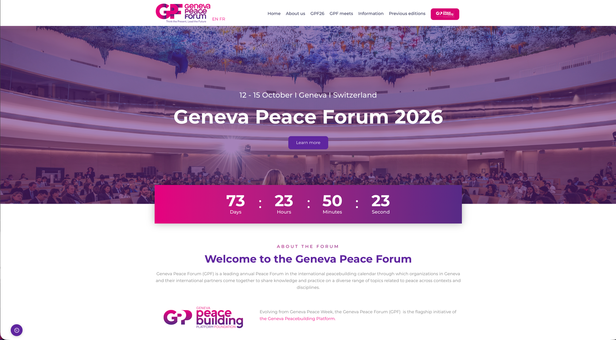 Geneva Peace Forum - Homepage