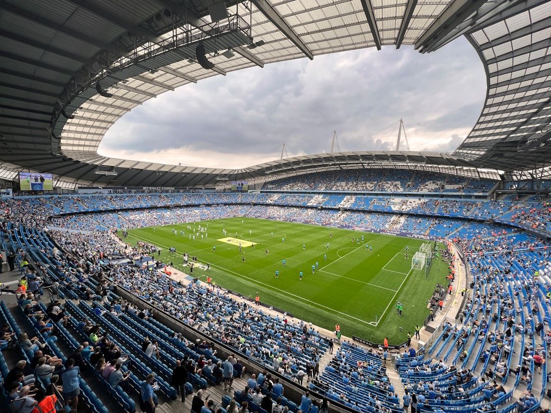 The Etihad Stadium packed with Manchester City supporters on matchday