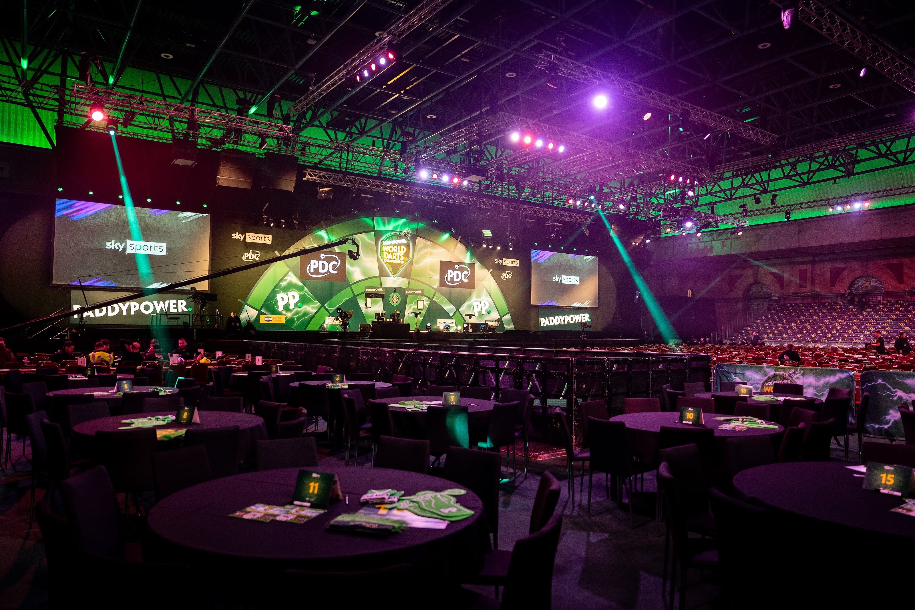 The PDC World Darts Championship Gold hospitality experience at Alexandra Palace