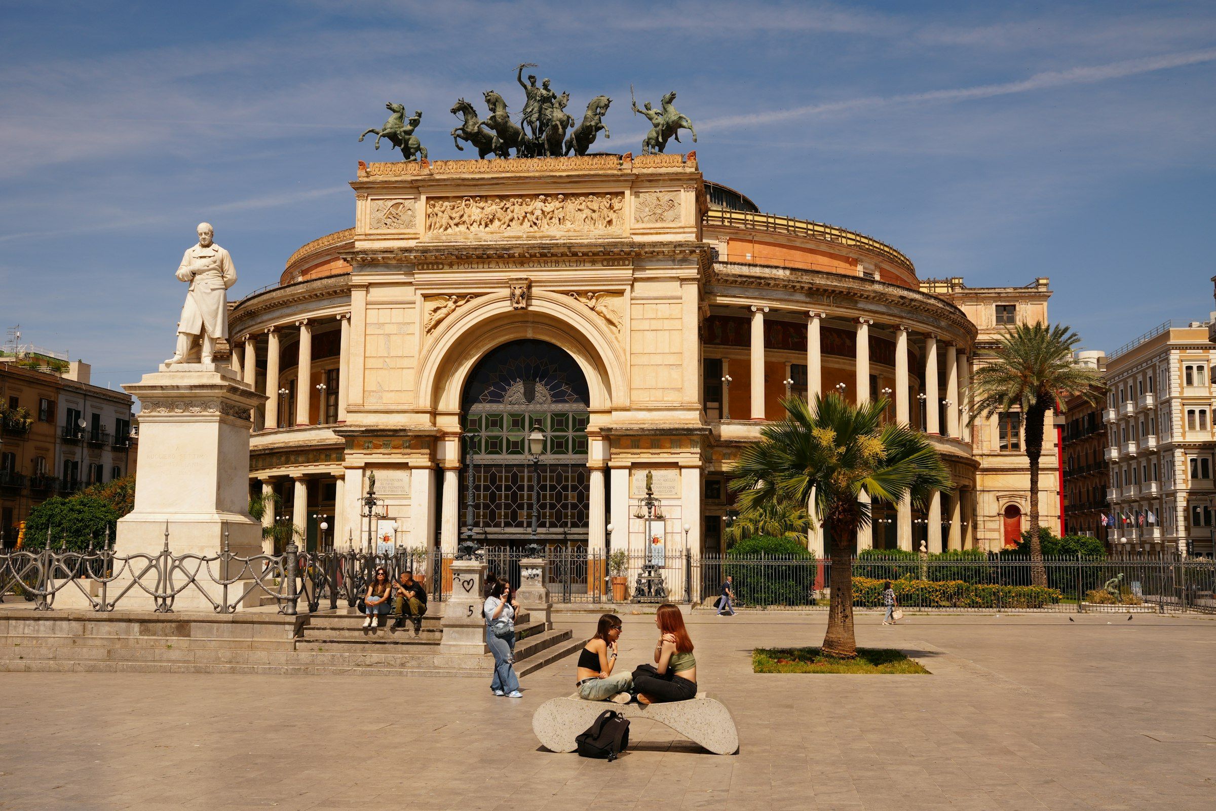The Royal Opera House at Covent Garden (The teatro massimo in palermo, italy is seen.)