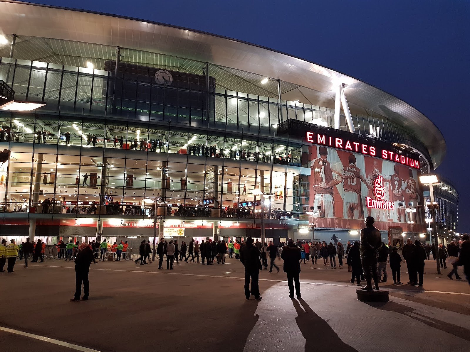 The Emirates Stadium on an Arsenal match day