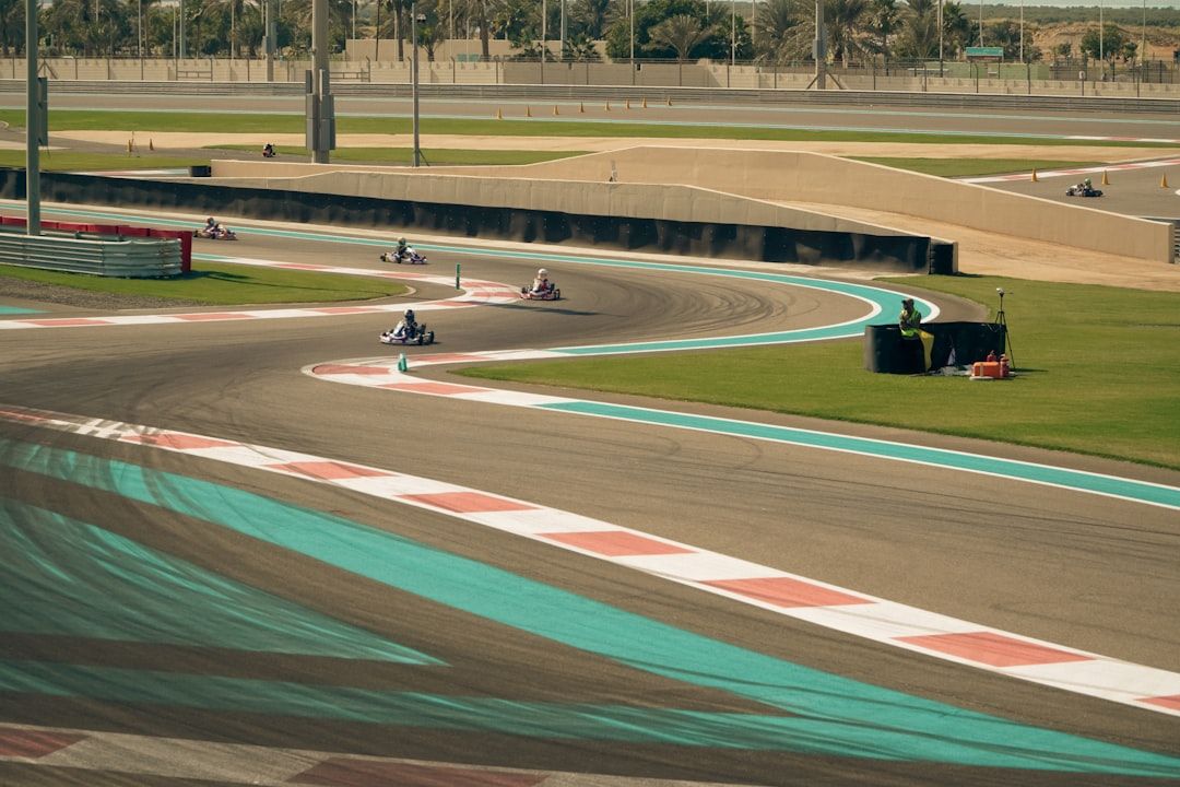 Twilight light at Yas Marina Circuit ahead of the Abu Dhabi Grand Prix final session