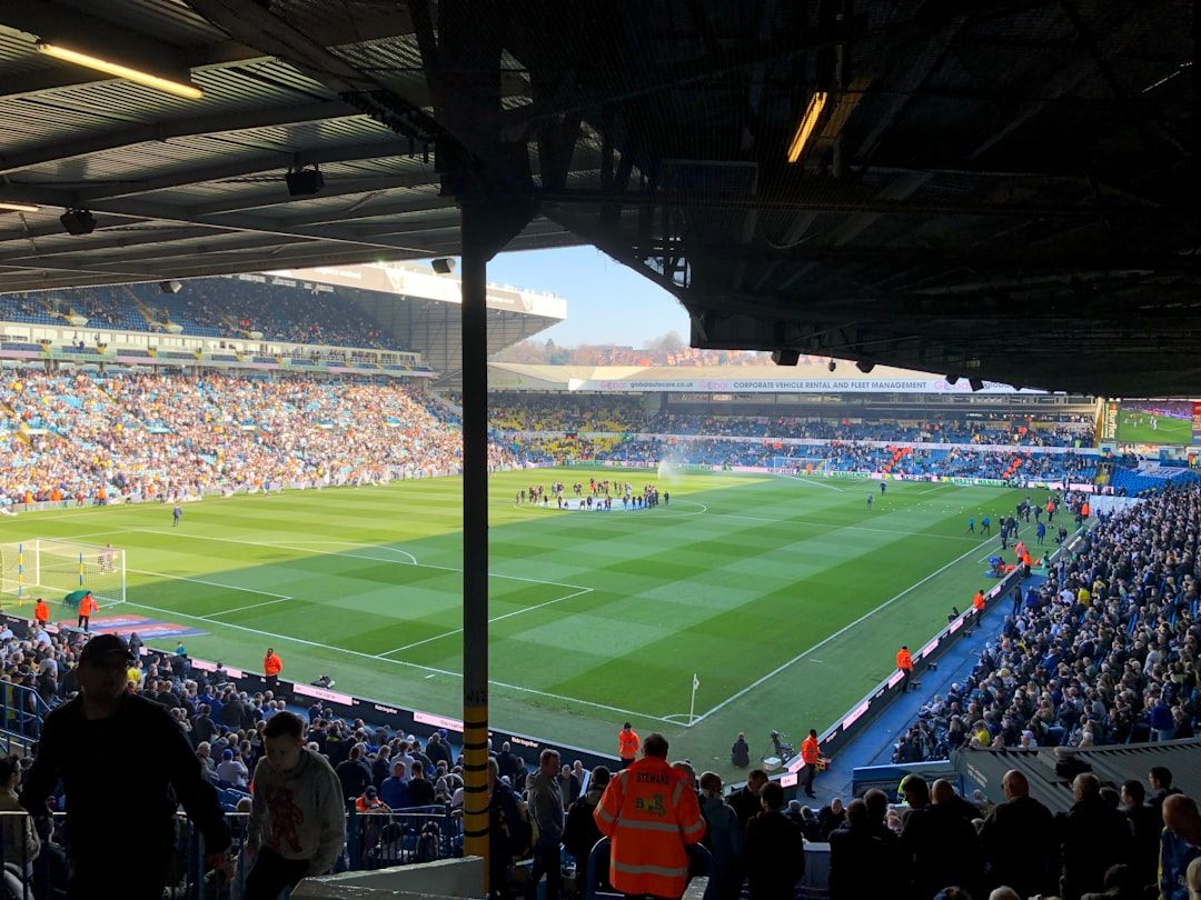 Football stadium crowd on matchday