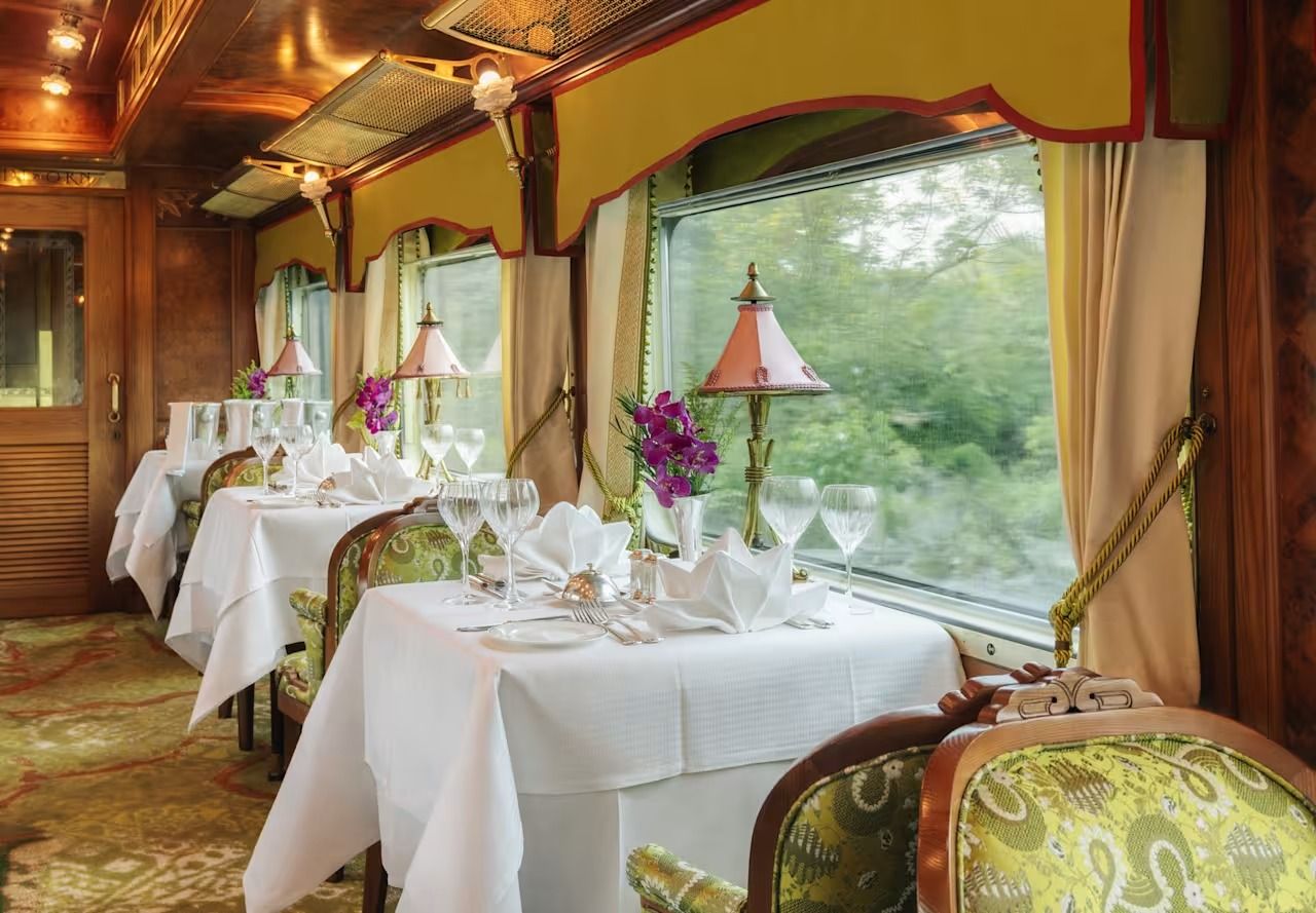 Guests enjoying an experience aboard the Wild Malaysia Eastern & Oriental Express journey