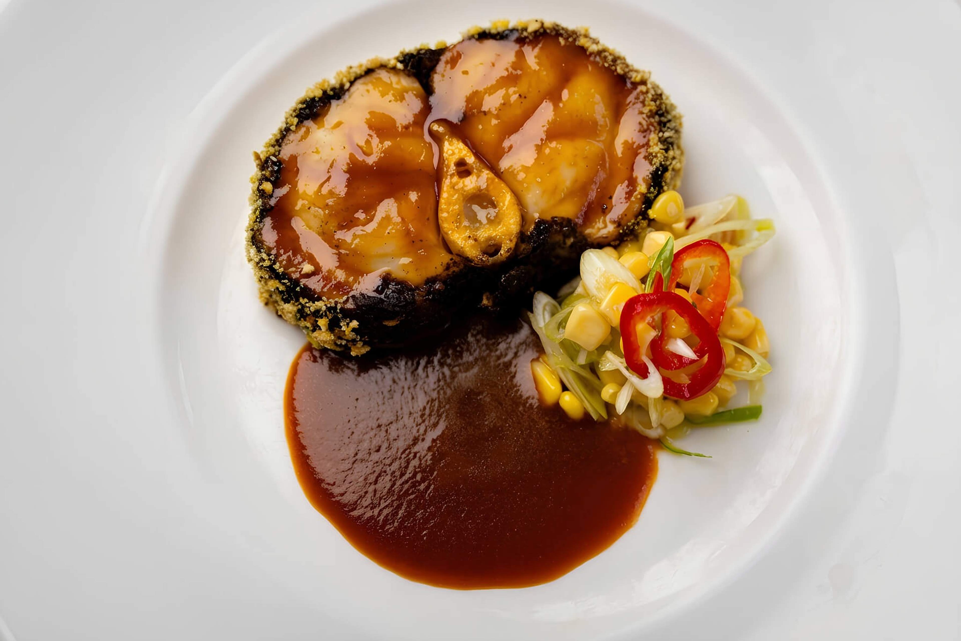 A glazed fish course at The Coach, Marlow