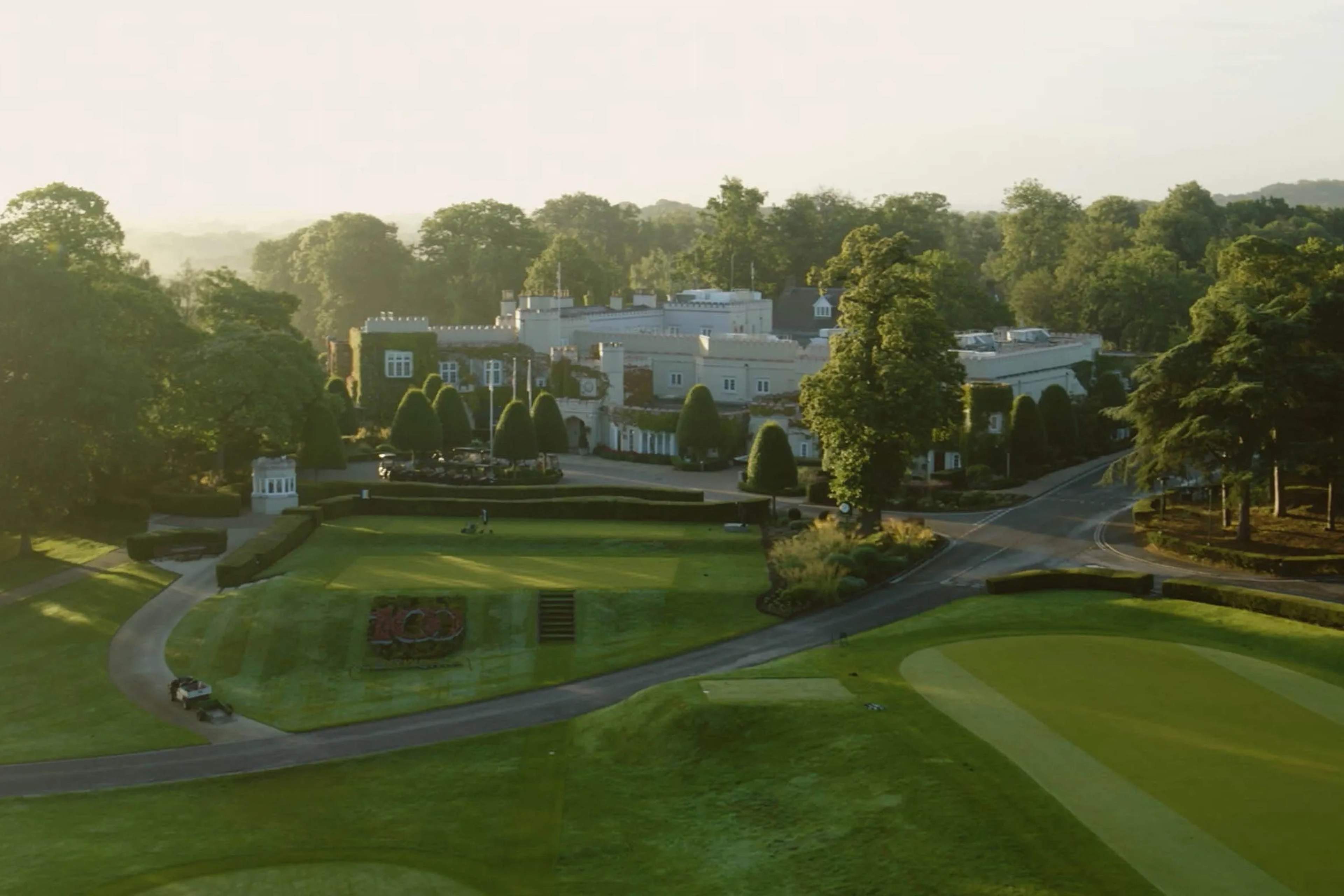 The clubhouse at Wentworth Golf Club