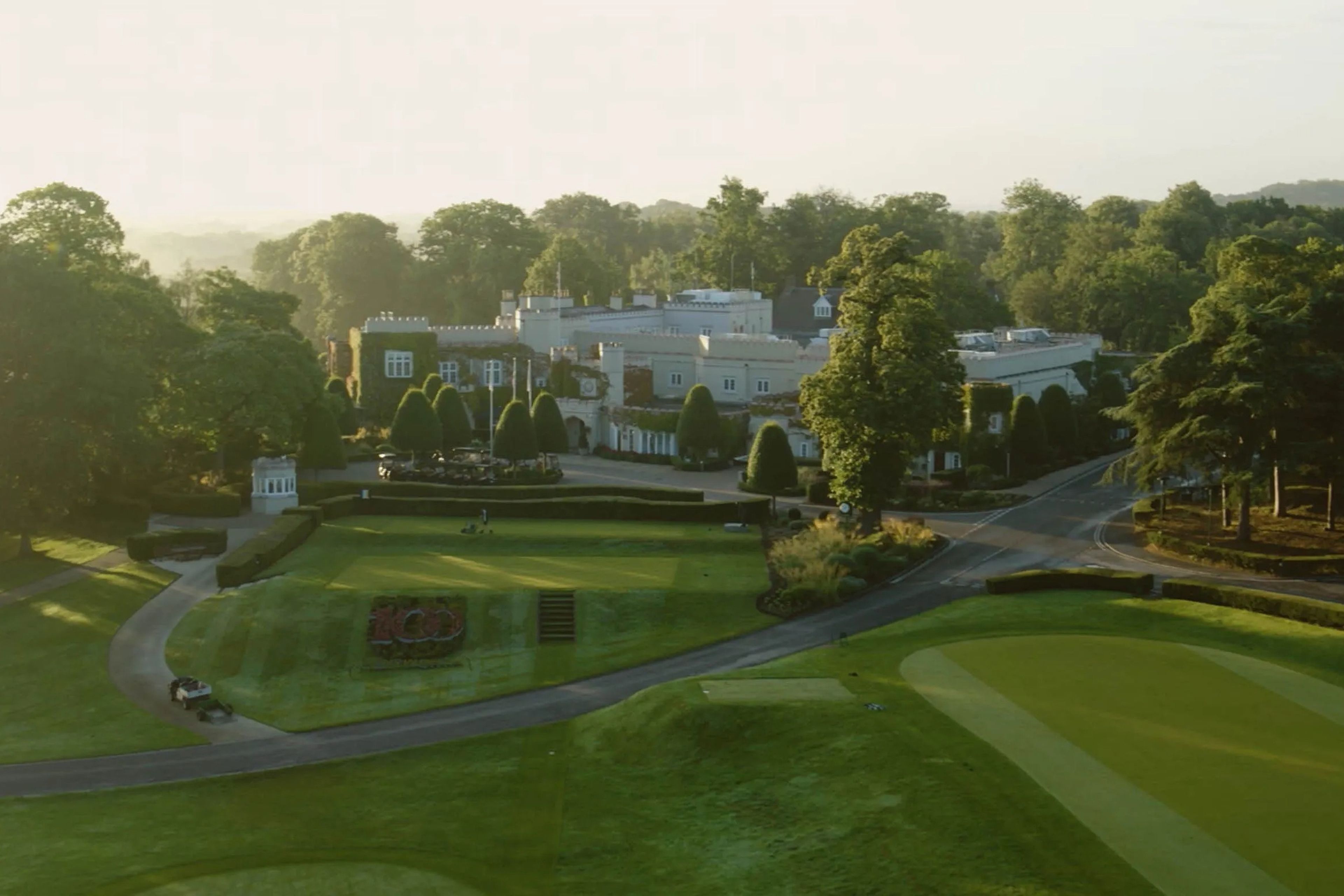 The clubhouse at Wentworth Golf Club